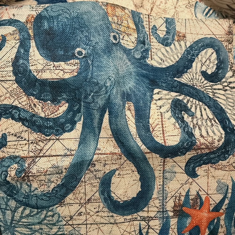 SALE~~Set of FOUR beautiful beachy/ ocean theme pillow covers. AWESOME!! - Picture 4 of 4